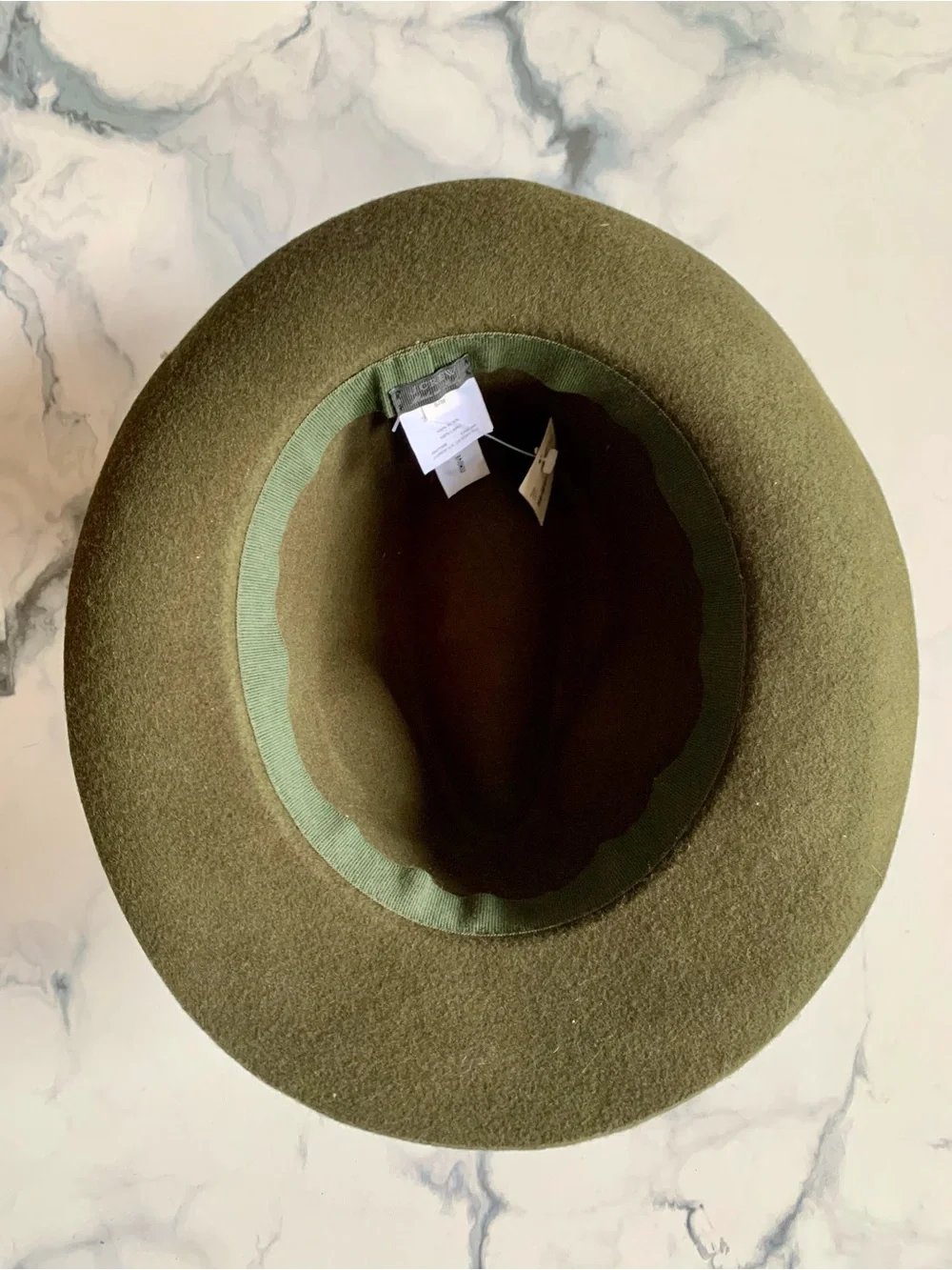 J. Crew Olive Green Wool Fedora Hat